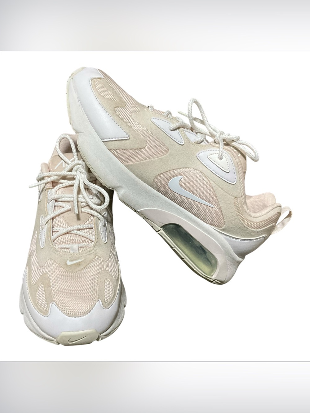 Nike Women’s Cream & White Air-Cushioned Athletic Sneakers